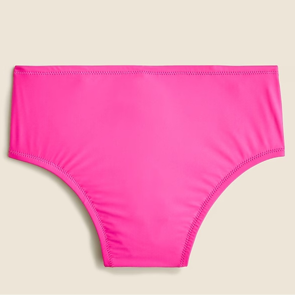 J.Crew Swim High-Rise Full-Coverage Pink Bikini Bottom Sizes XXS, S, XL NWT